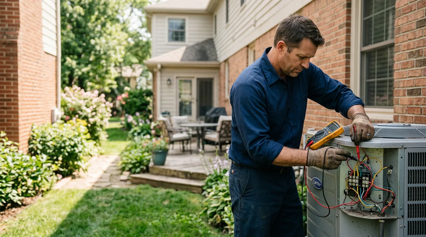 HVAC technician working near Tewksbury, MA